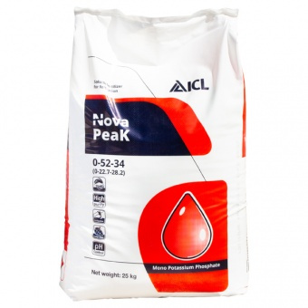Fosforan monopotasowy 0-52-34 MKP Nova PeaK 25KG